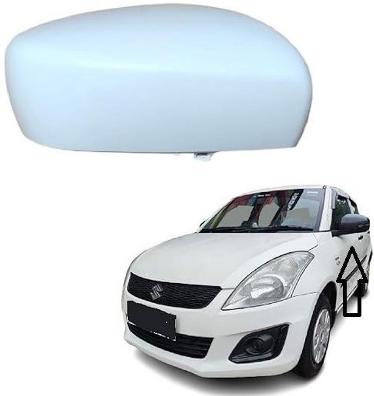 Uneestore Side View Mirror Cover for Swift 2015 (WITHOUT INDICATOR CUT,LEFT PASSENGER SIDE Plastic Car Mirror Cover(Maruti Swift AMT ZXI Petrol, Swift ZDI Plus Diesel)