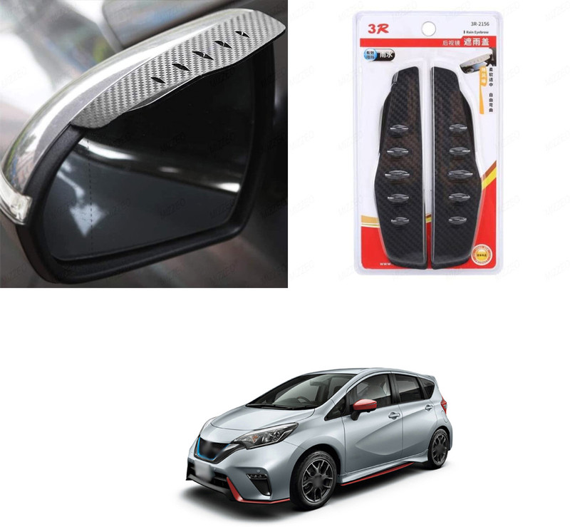 PRTEK 3R 1 Pair Side Mirror Rain Blades ForNote E Power Fiber Car Mirror Cover(Nissan Universal For Car)