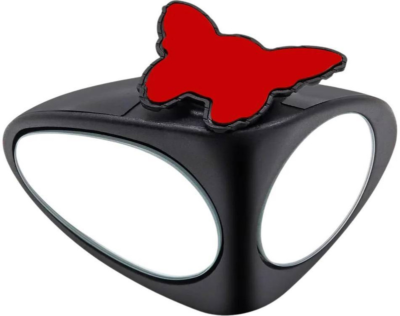 Gift Corner 2 in 1 Car Blind Spot Mirror 360 Rotation Adjustable HD Glass 1 pc Car Mirror Rain Blocker(Mullti Color)