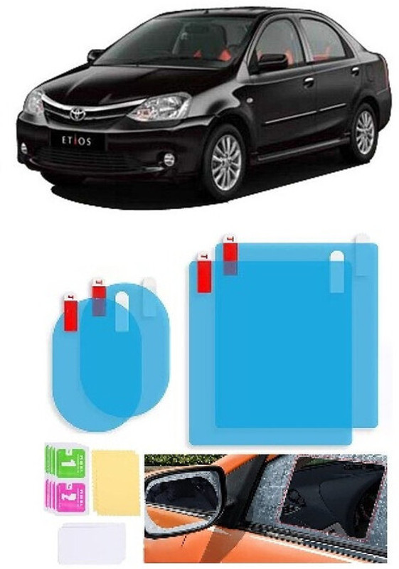 OOLTAH PAHIYA Glass Film For Car ETIOS . Car Mirror Rain Blocker(Blue)