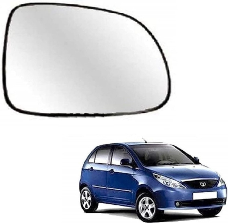 CARGROUP Door side mirror Glass Vista 2008 to 2015 1pc (Right) Car Mirror Rain Blocker(Black)