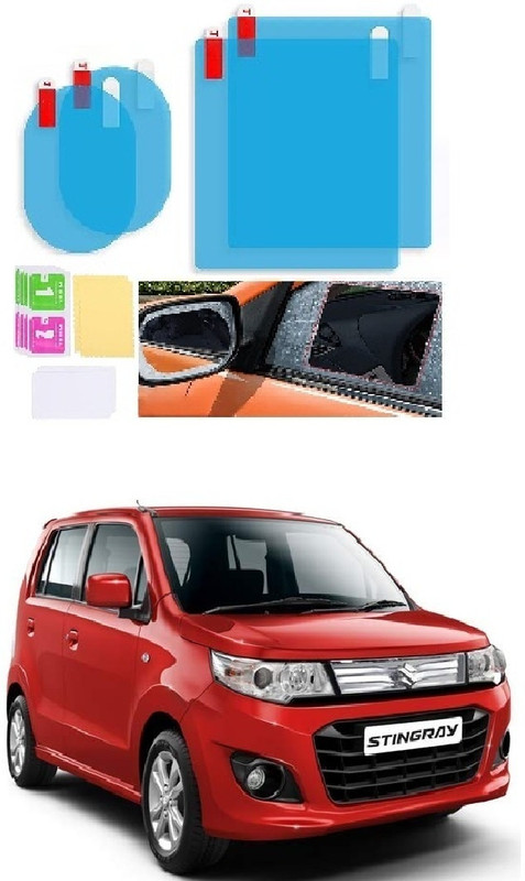 OOLTAH PAHIYA Square & Oval Waterproof Anti-Fog Film Compatible For Stingray Car Mirror Rain Blocker(Blue)