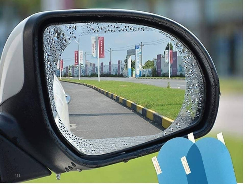 HANSHIKA ENTERPRISES Mirror Protective Film(2 Pcs) for Maruti Suzuki Ignis (Type-II) 2020 Onwards Car Mirror Rain Blocker(Blue)