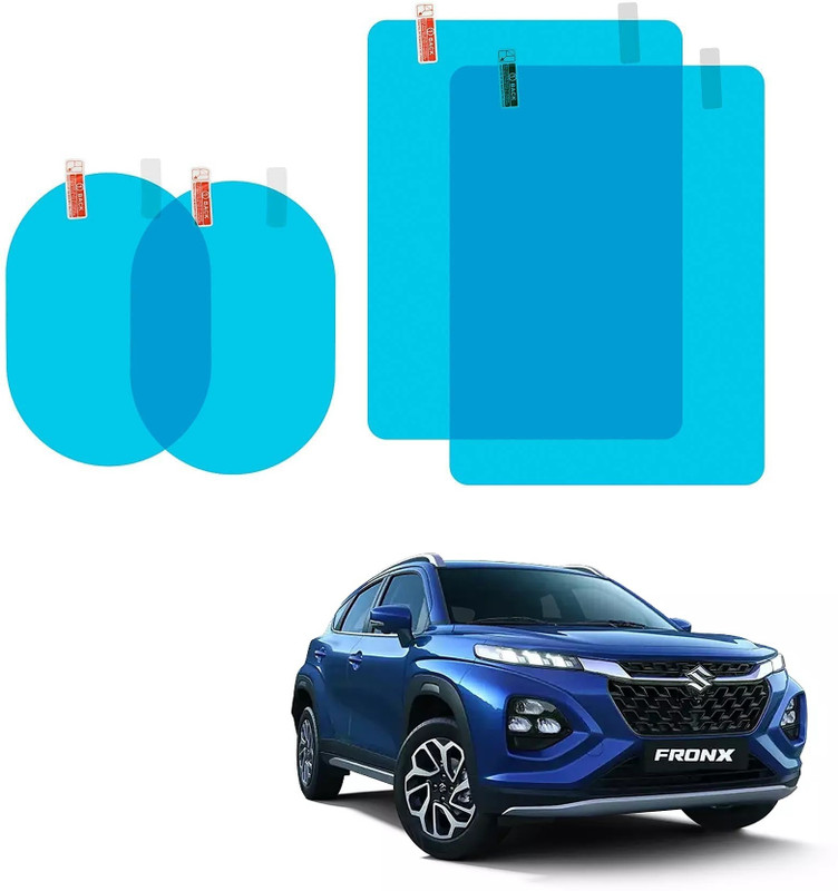 KOZDIKO Anti Fog Rainproof Film Sticker Compatible with FRONX Car Mirror Rain Blocker(Blue)