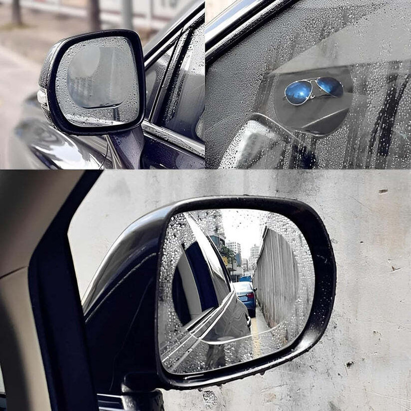 NK Enterprises NA Car Mirror Rain Blocker(White)