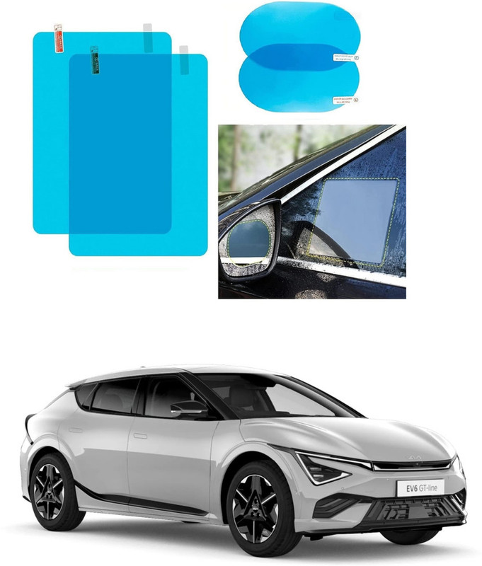 DriveXpert Car Rain/Fog Blocker 118 Car Mirror Rain Blocker(Blue)