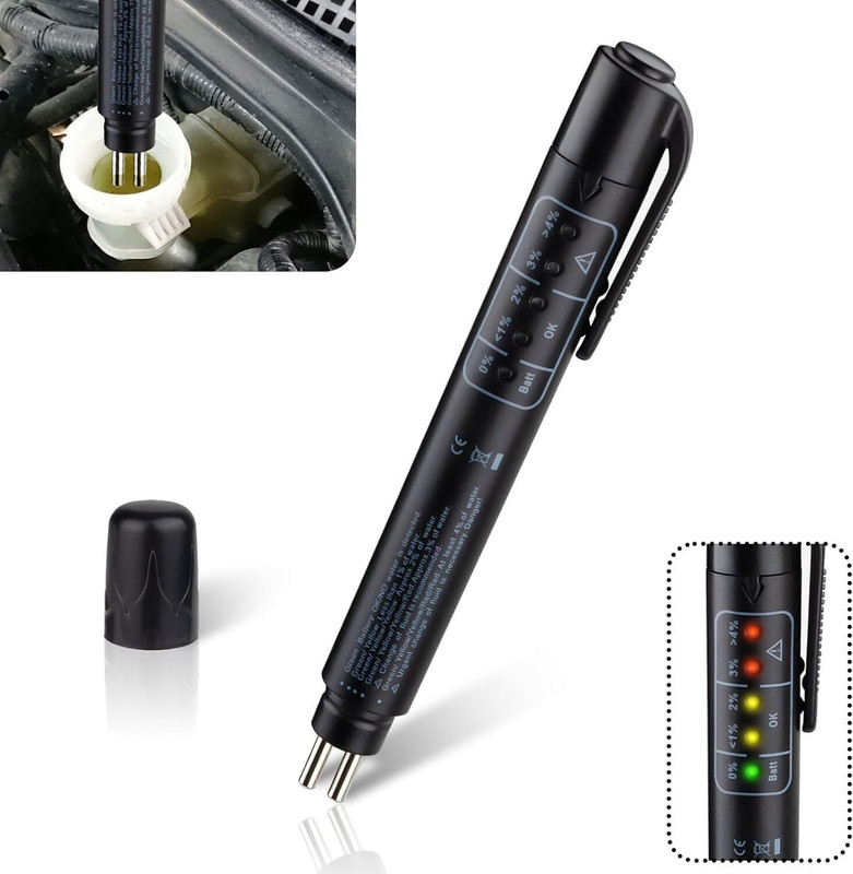 Mass Pro Brake Fluid Liquid Tester Pen, Brake Fluid Diagnostic Testing Pen Car Oil Level Gauge