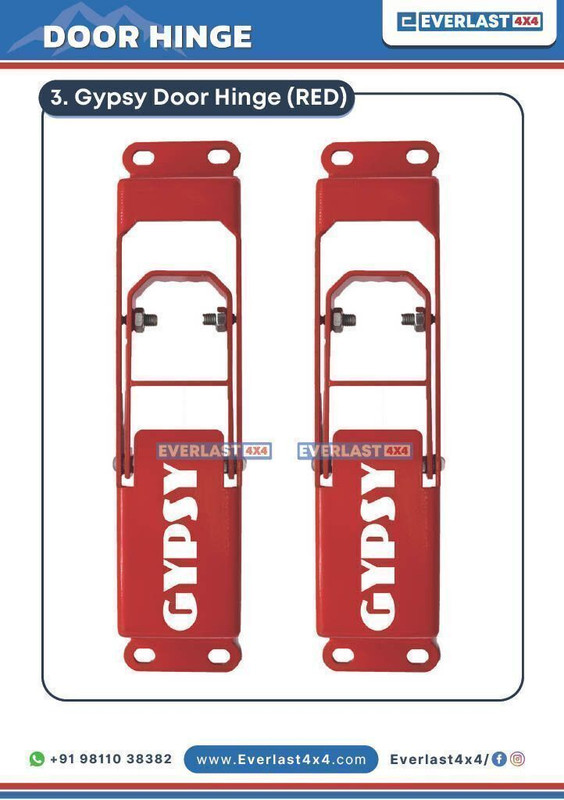 EVERLAST PRODUVTS GYPSY DOOR HINGE STEP RED SET OF 2 PCS Car Pedal Assembly
