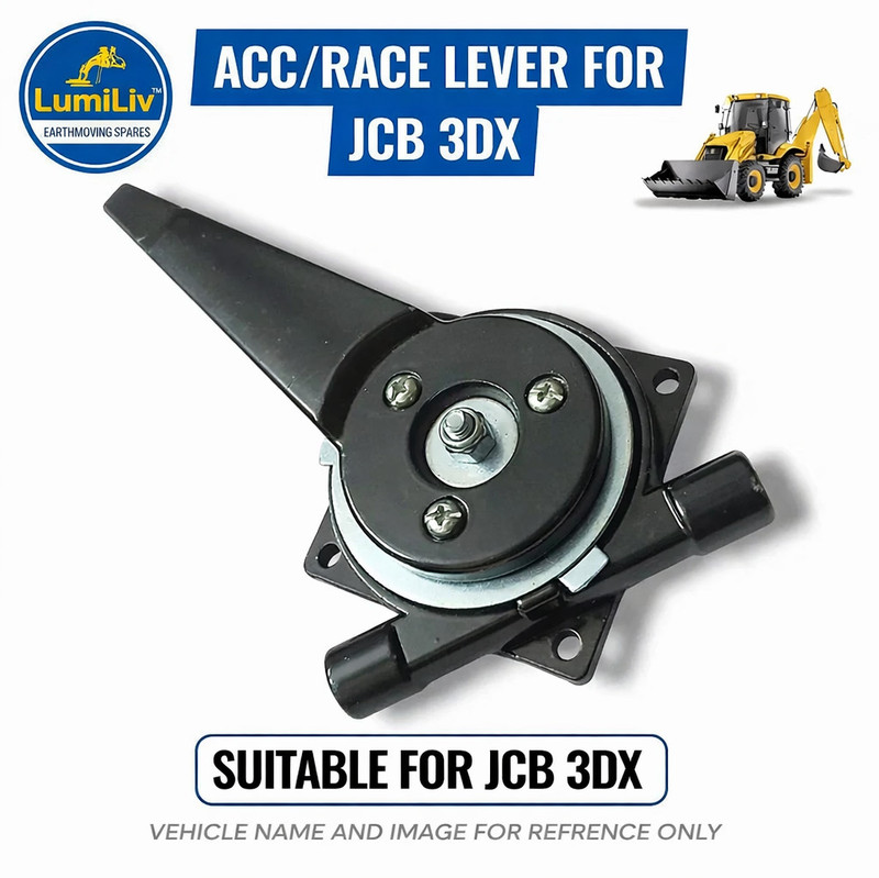 LumiLiv ACC/Race Lever for JCB 3DX | Heavy Duty Metal Accelerator Lever | Car Pedal