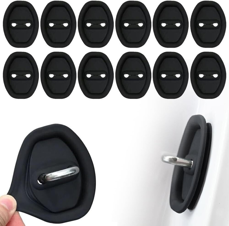 Yopple Silicone Car Door Latch Protective Covers – Waterproof, Pack of 4 Guard Car Pet Door Protector