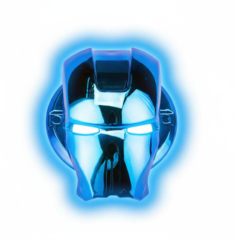 Gadgets Guru ABS Blue Iron Man Car Engine Switch Cover Car Pet Door Protector