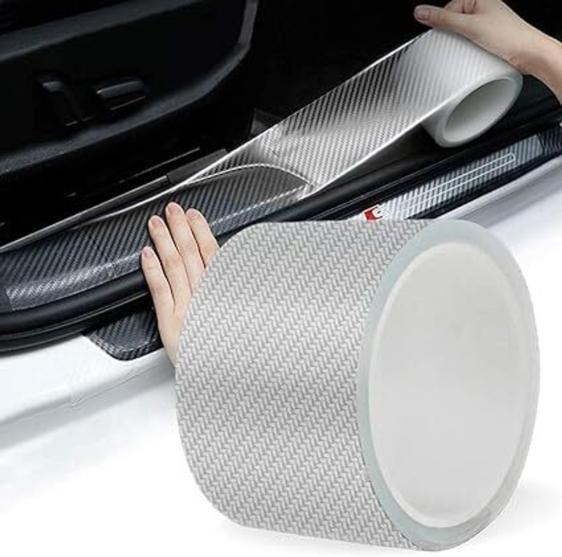 parthram 3D Car Anti-Scratch Tape 5 CM X 5 Mtr Car Pet Door Protector