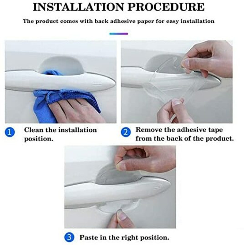JN STORE Clear Door Bowl Paint Protection Film Waterproof Anti-Scratch Stickers Car Pet Door Protector