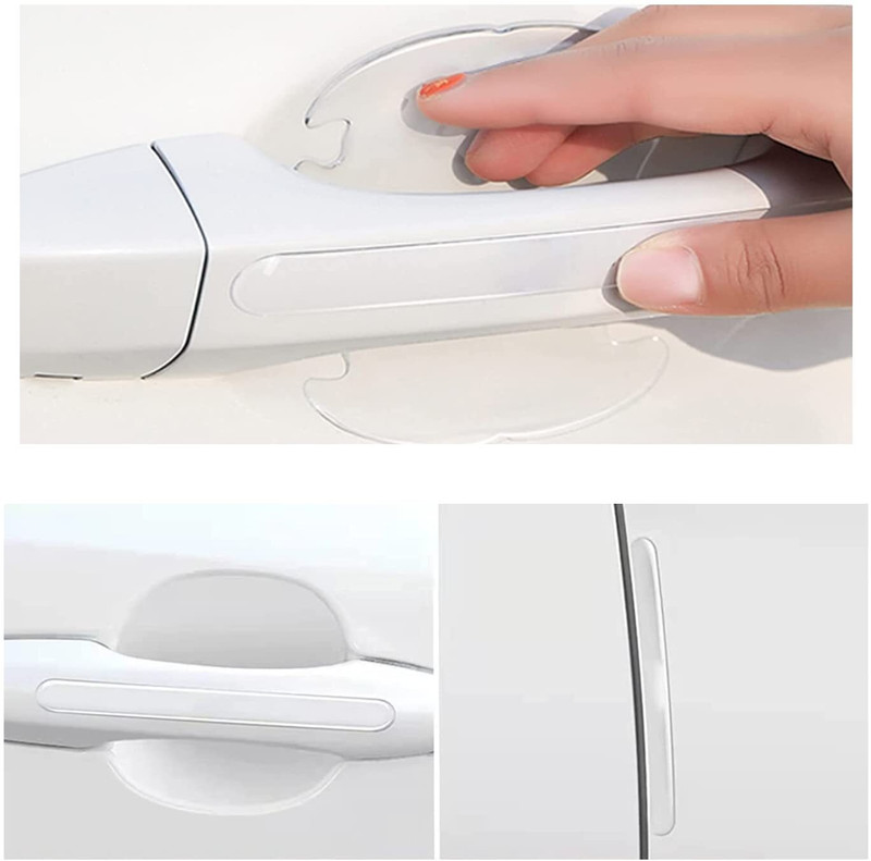 GMA Transparent 3DCar Door Cup Handle Scratch Guard Car Pet Door Protector