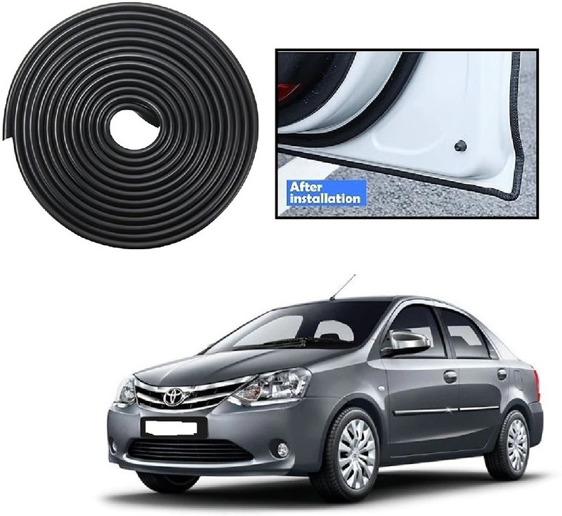 AutooNation Car Door U Shape Edge Trim Rubber Seal Protector (5M) For Hyundai Santro Xing Car Pet Door Protector