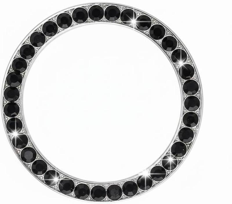 Mr fix Sparkle Rhinestone Button Cover Stop Car Accessory Bling Car Pet Door Protector