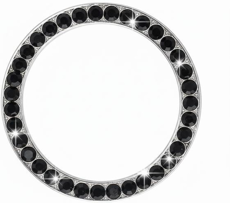 Mr fix Rhinestone Luxury Ring Decor Push Button Car Engine Bling Car Pet Door Protector