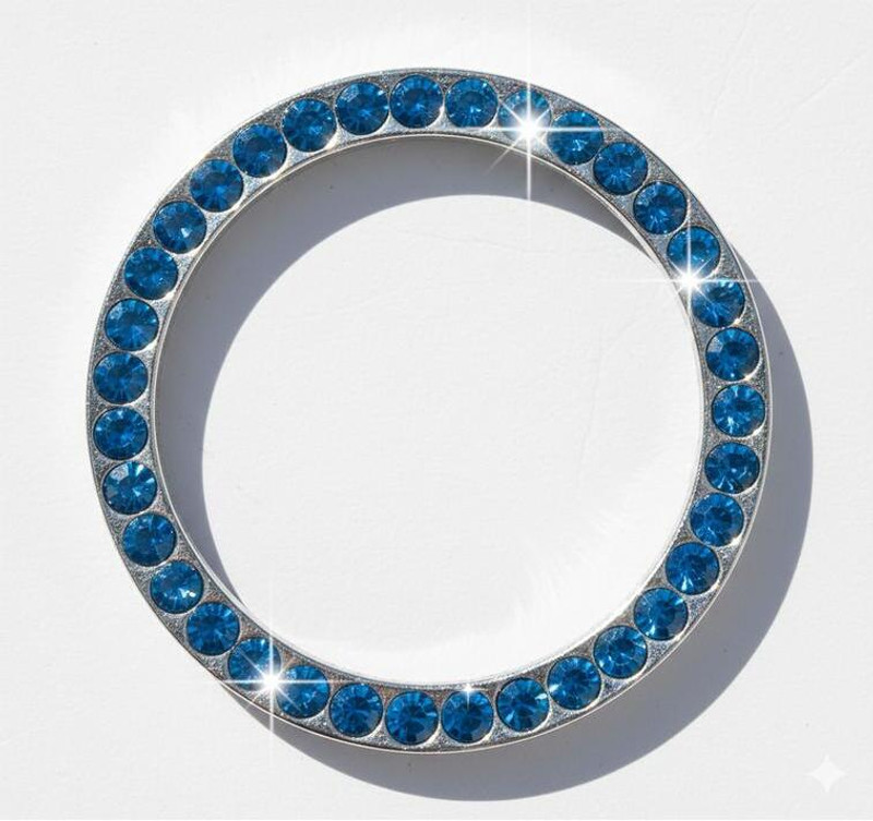 Gadgets Guru Luxury Sparkle Crystal Cover Start Button Car Interior Decor Car Pet Door Protector