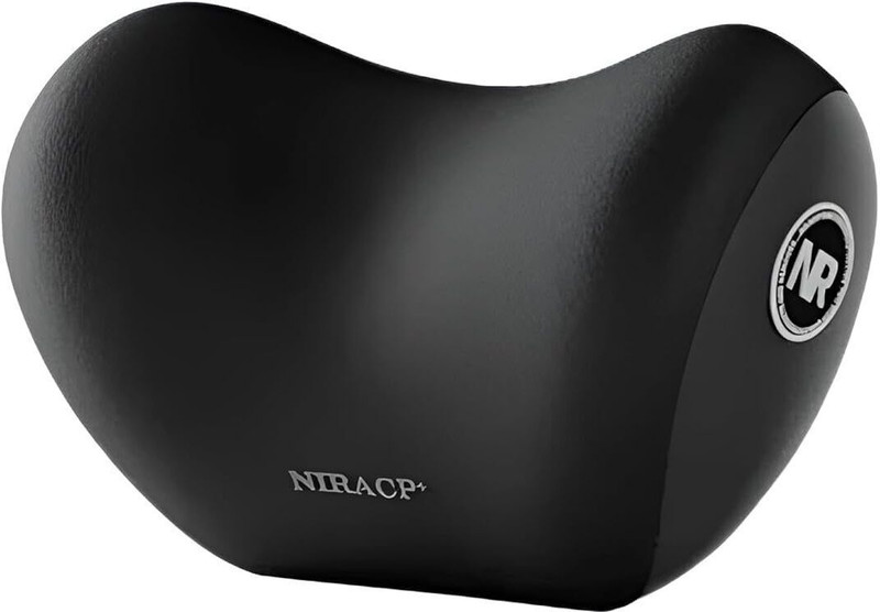 afifa Black Memory Foam Car Pillow Cushion for Universal For Car(Oval, Pack of 1)