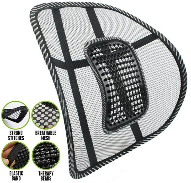 FlyTouch Polyester Seating Pad For Universal For Car Universal For Car(All Cars Front Seat,, Office Chairs Black)