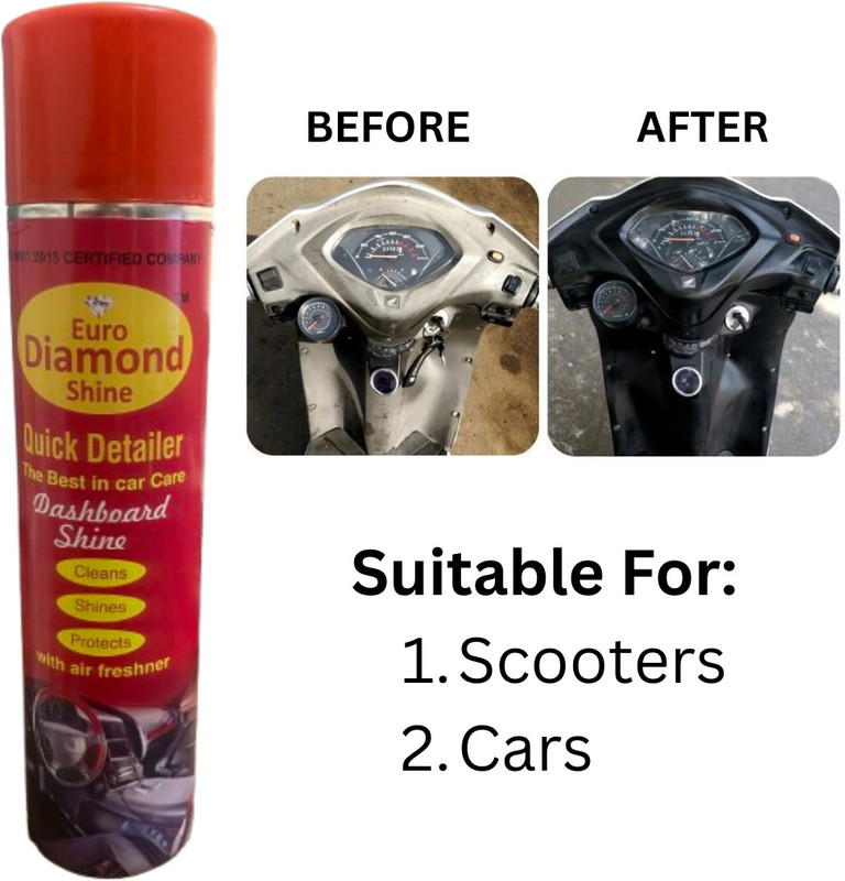 Euro Diamond Shine Euro Diamond Shine_01 Dashbhoard Cleaner - 002 Vehicle Interior Cleaner(350 ml)