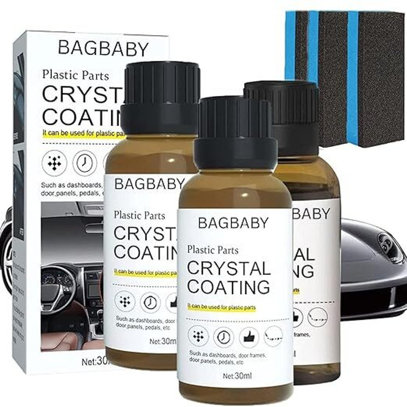 Scentoriya Liquid Car Polish for Windscreen, Bumper, Headlight, Tyres, Chrome Accent, Exterior, Dashboard(90 ml, Pack of 3)