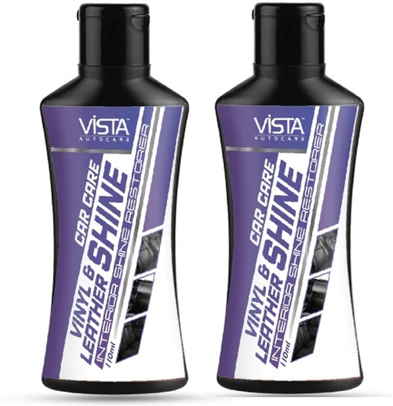 VISTA Liquid Car Polish for Leather, Metal Parts, Dashboard(220 ml, Pack of 2)