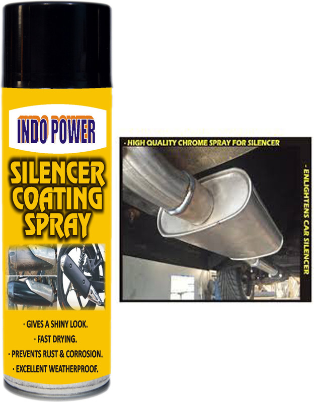 INDOPOWER ADL38-SILENCER COATING SILVER 500ml. Car Silencer(SILENCER SPRAY COATING)