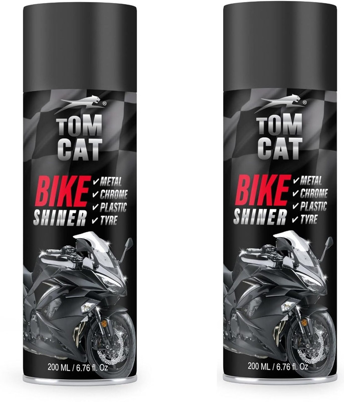 TOMCAT SHADOW Liquid Car Polish for Metal Parts, Tyres(400 ml, Pack of 2)
