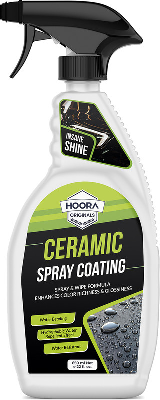 Hoora Ceramic Coat Long-Lasting Shine, Deep Gloss & Water Beading Protection for Cars Ceramic Coat Long-Lasting Shine, Deep Gloss & Water Beading Protection for Cars Vehicle Interior Cleaner(650 ml)