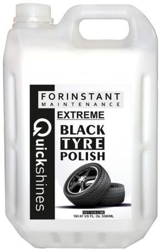 Quickshines Pro Series Extreme Black Tyre Polish – Deep Shine Protection 5 L Wheel Tire Cleaner(Pack of 1)