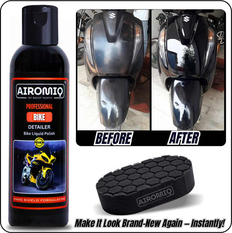 airomiq Liquid Car Polish for Exterior, Metal Parts, Tyres(200 ml, Pack of 1)