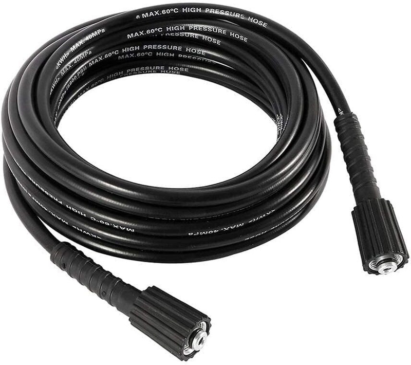 Fieldstar Pressure Washer Hose Pipe Upto 5800 PSI Plastic Black Pressure Washer