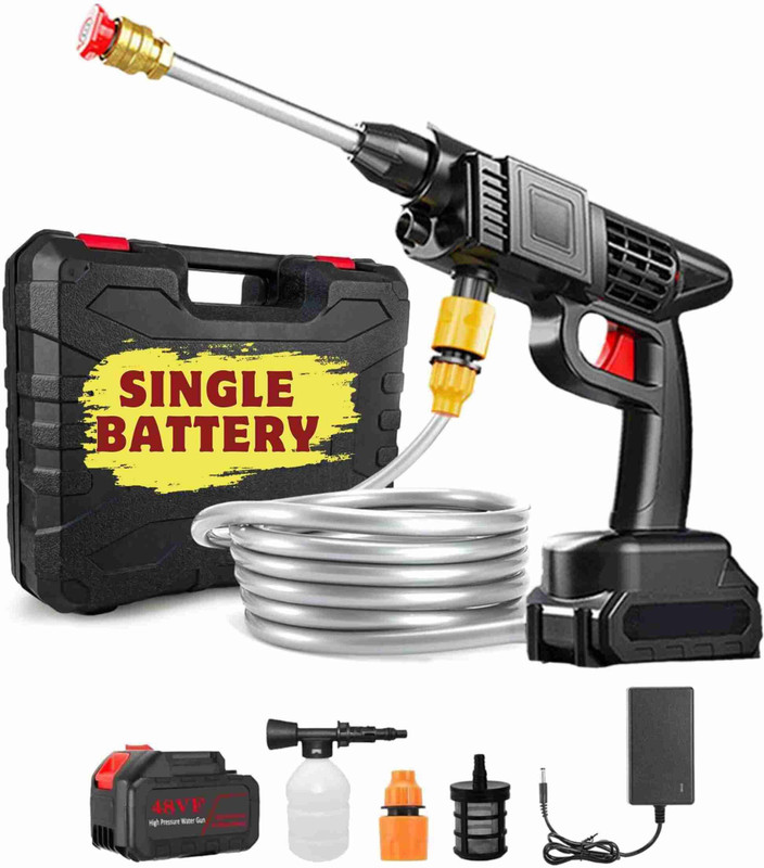 RETINALSHOT Cordless Car And Bike High Pressure Washer Set With Accessories Pressure Washer