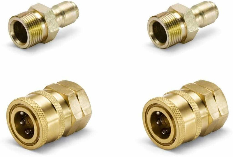 Chetson Quick Connect Adapter Fittings for Pressure Washer Hose Pipe M22 x 15 Spray Gun Spray Gun