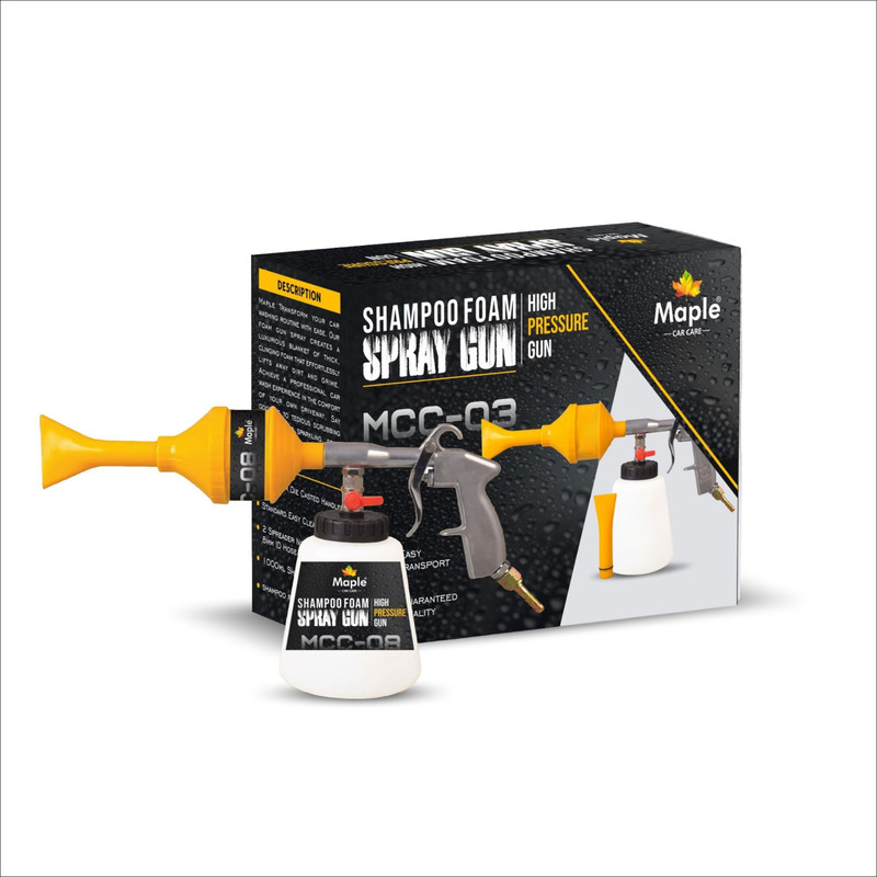 Maple Car Shampoo Foam Spray Gun Adjustable | High Pressure Foam Wash Gun for Vehicle Spray Gun