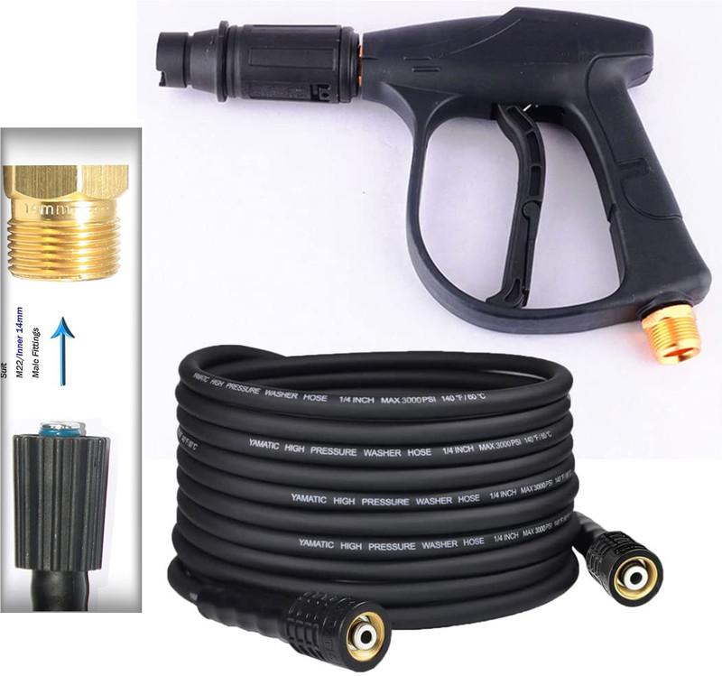 RanPra 8METER CAR PRESSURE WASHER HOSE PIPE AND SPRAY GUN Pressure Washer