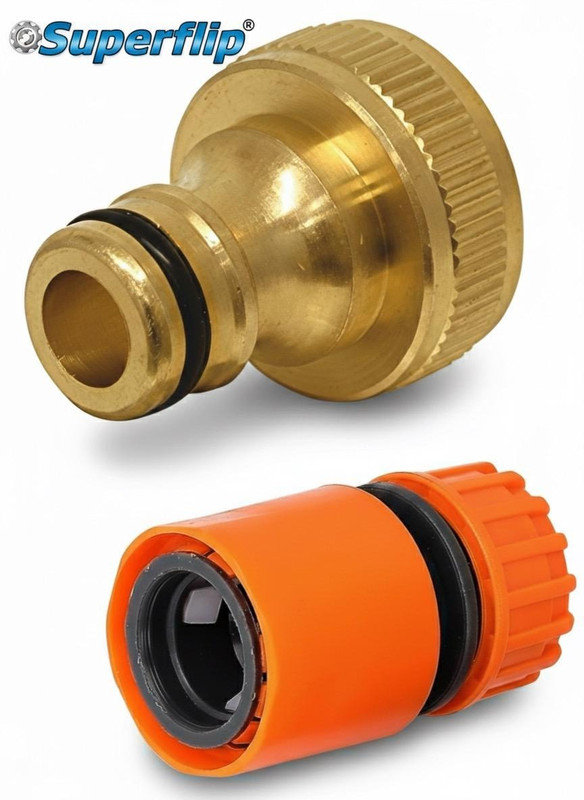 SuperFlip High Pressure Washer Water Filter Connection Accessory 3/4" Inlet Brass Nozzle Pressure Washer