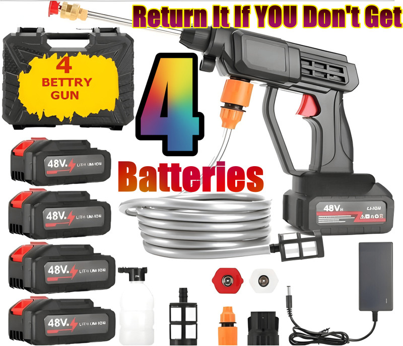 Hit MAD Double Battery for Car And Solar Pannel Pressure Washer