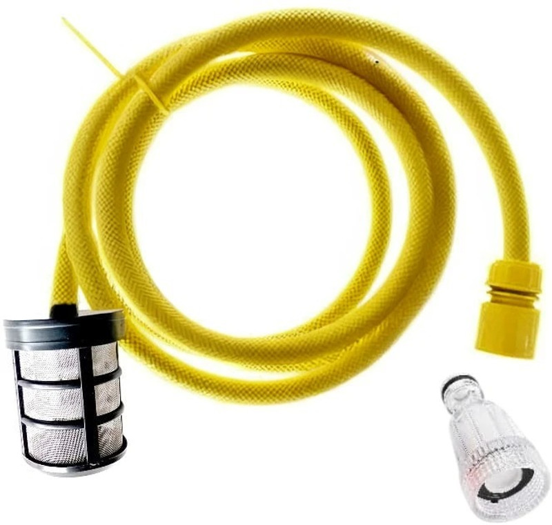 FIYANS Pressure Washer Inlet Pipe (8 Feet) Water Filter Quick Connector RANDOME COLER Pressure Washer