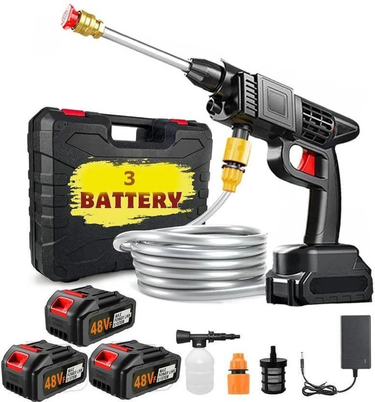 Zelvio 3 Battery Car And Bike Pressure Washer