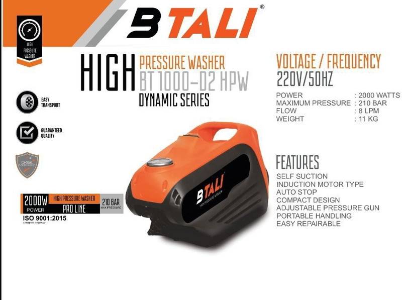 BTALI BT 1000 D2 (NEW) Pressure Washer