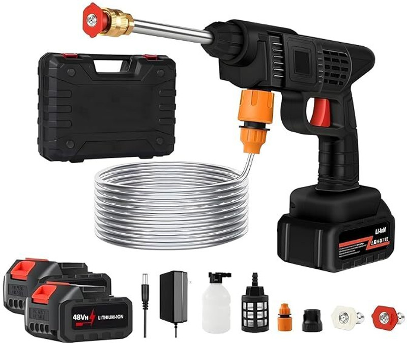 SATNAM 48V Wireless High Pressure Car Washer Gun cordless Pressure Washer
