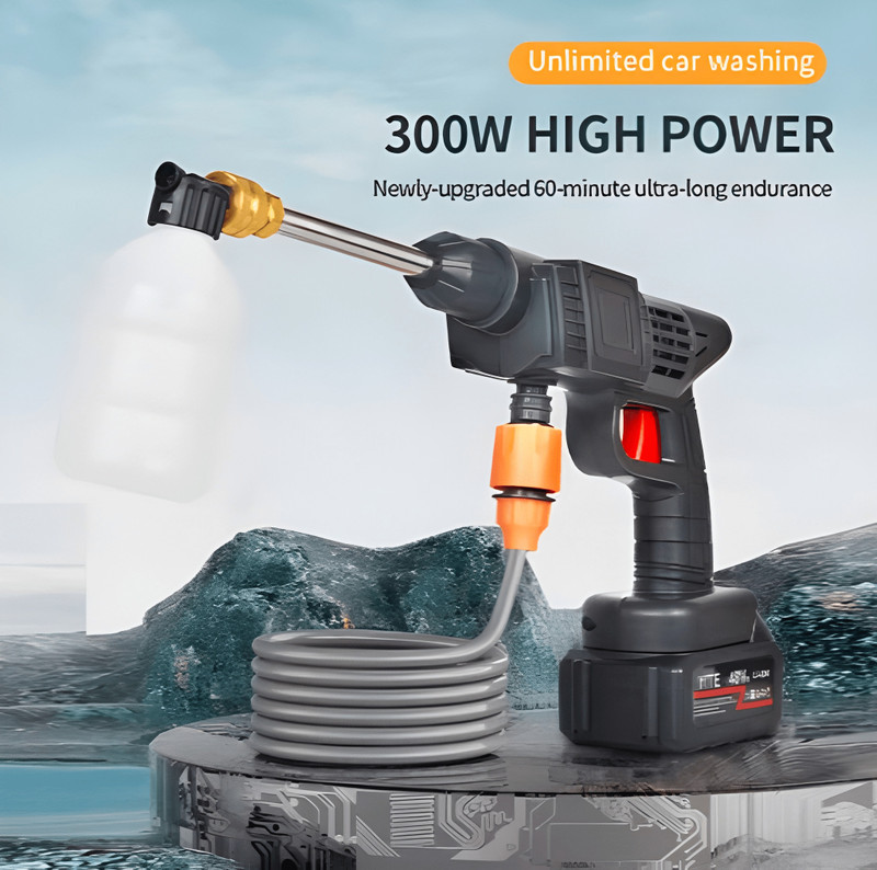 Hit MAD HitMAD [TWO BATTERIES] Car And Solar Pannels Pressure Washer