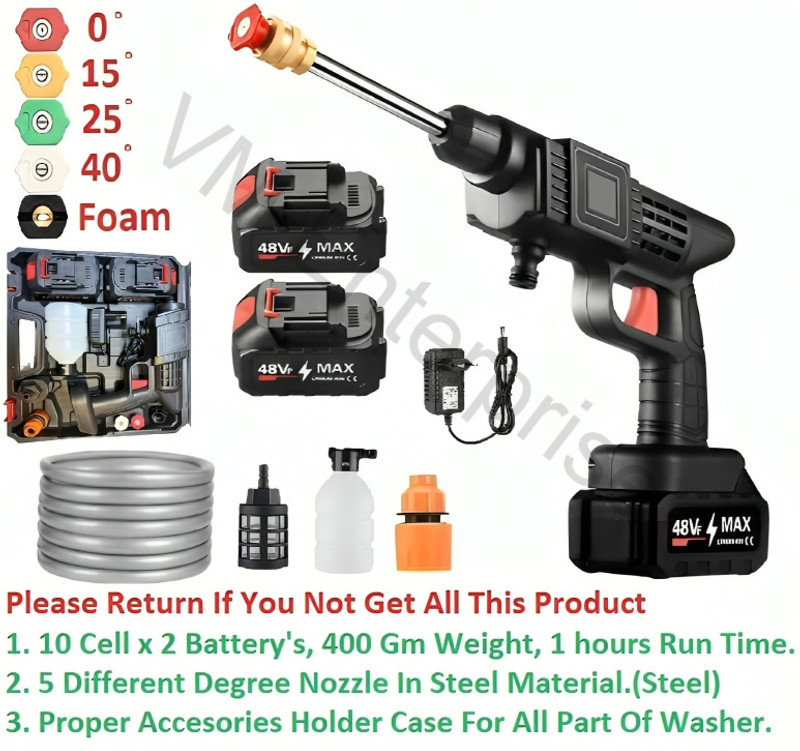 CLVMART Brush Less New Technology Motor (Lightweight), 120-150 Bar, 1800W Motor Pressure Washer