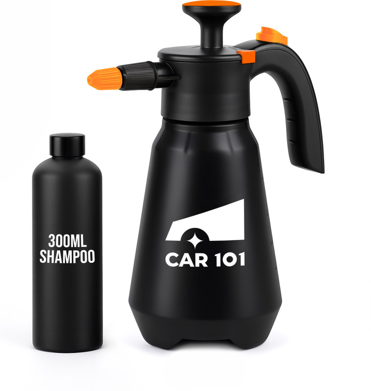 Car 101 Professional Foam Canon 1.5Ltr Durable Tank | 2 Nozzles With Free 300ml Shampoo Spray Gun