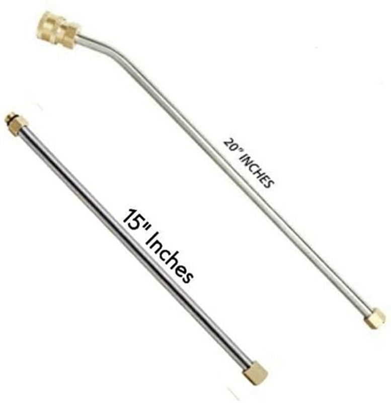 KRISHAK TOOLS 5000PSI 20" Extension Rod 45 Degree Bend Rod With QC Adapter & 15" STRAIGHT ROD Spray Gun