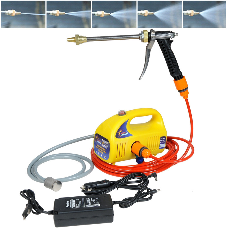 SUNICE Car Pressure washer Bike & House Cleaning, 80 W portable & Auto-Cut Function Spray Gun