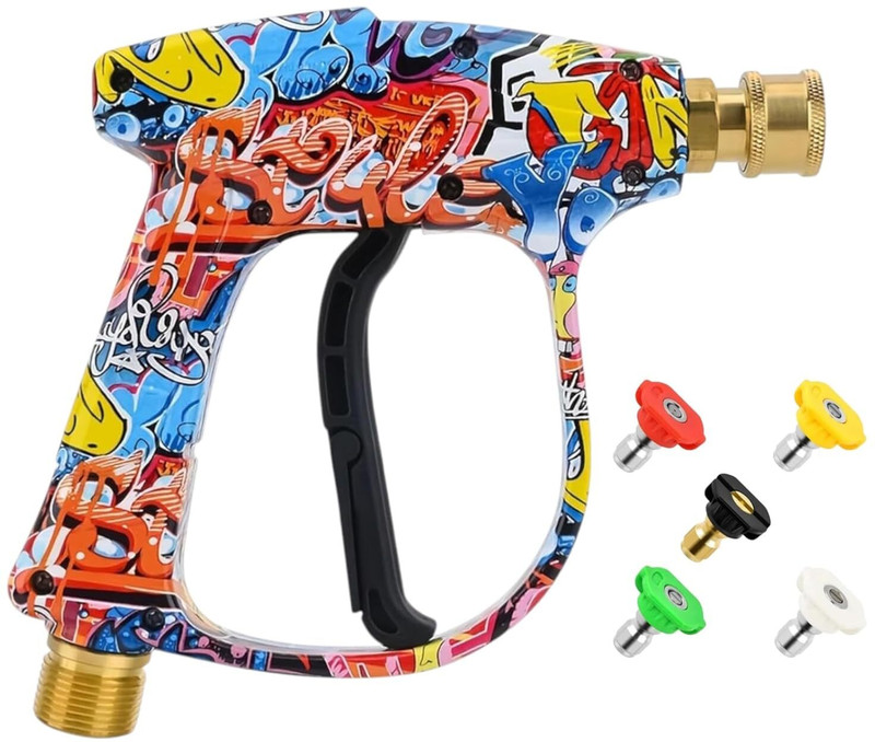 Fieldstar High Pressure Washer Gun 3000 PSI | Adjustable Nozzle | 5 Tips | Lock Trigger X Pressure Washer