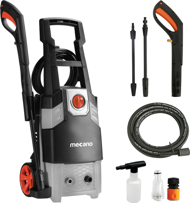 Mecano SMART1900 1900 W 150bar 7.2L/Min Flow Home Cleaning Purpose for Cars/Bikes High Pressure Washer